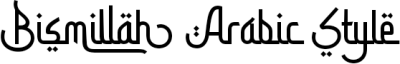 Bismillah Arabic Style