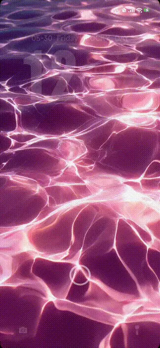 Pink water waves