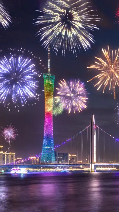 Guangzhou new year flower city viewing flowers