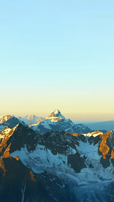 Magnificent snow-capped mountains