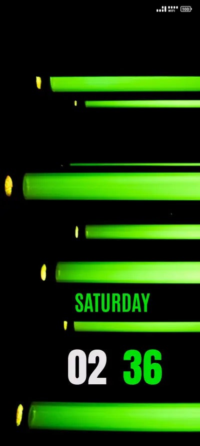 Neon Green Lines