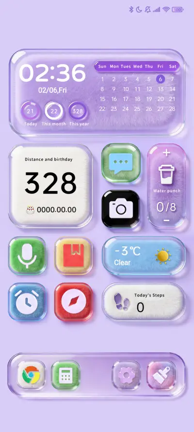 Purple glass