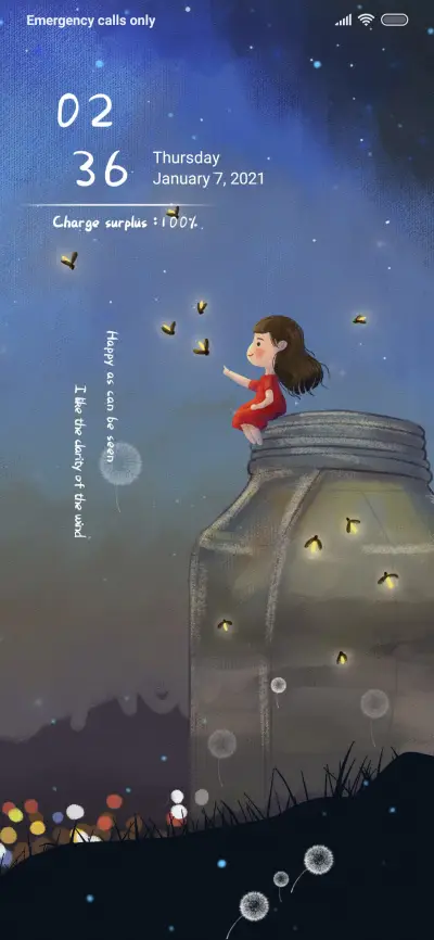 Fireflies In A Jar THEME for Xiaomi MIUI HyperOS
