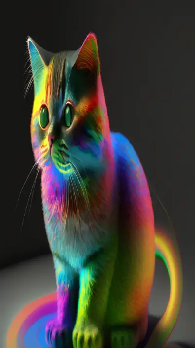 rainbow cat