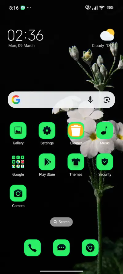 black flowers - Screenshot 2