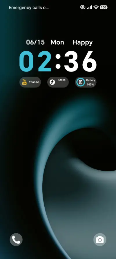 Ink Green Swirl THEME for Xiaomi MIUI HyperOS