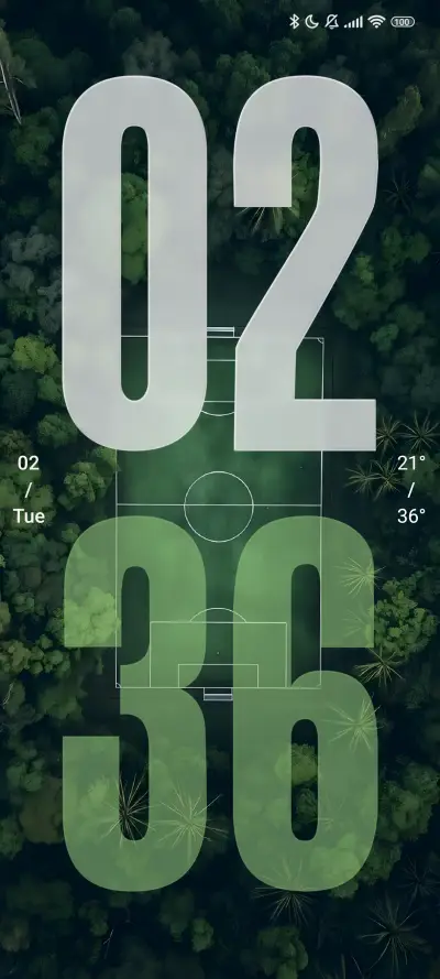 Green Soccer Field THEME for Xiaomi MIUI HyperOS