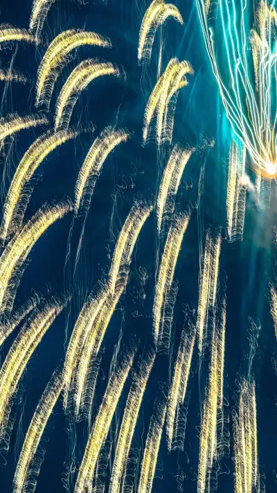 Michigan night sky fireworks scene WALLPAPER for Xiaomi MIUI HyperOS