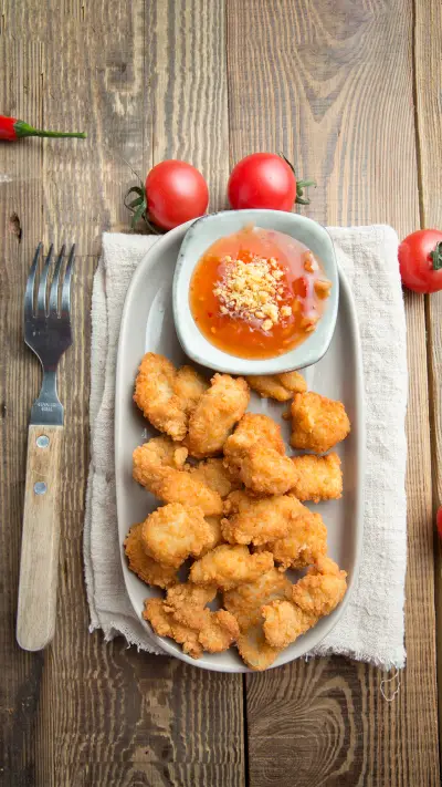 How to make chicken rice flower that is too delicious 2 - Screenshot 1