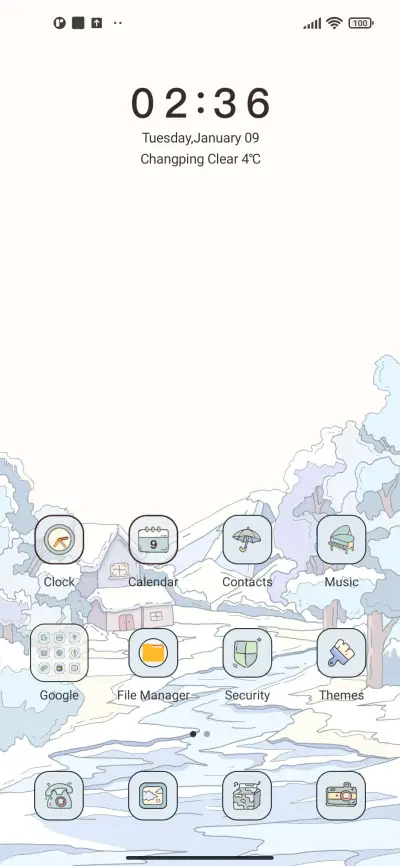 Winter widget - Screenshot 2