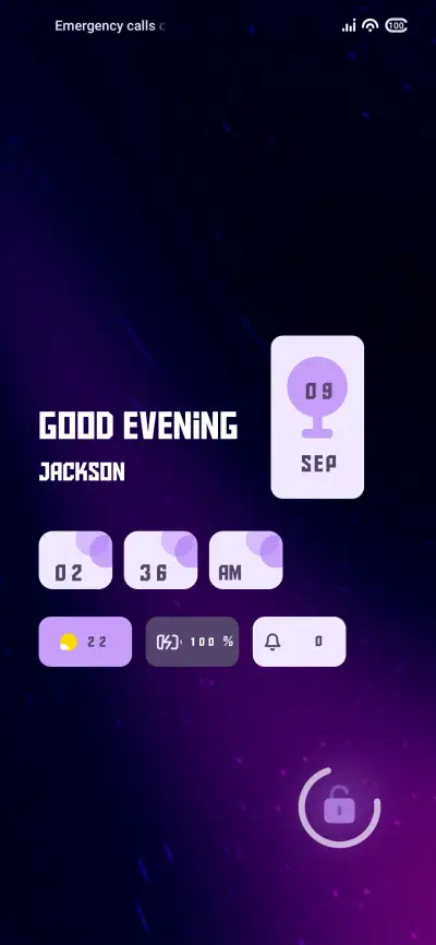 Glow Purple - Screenshot 1