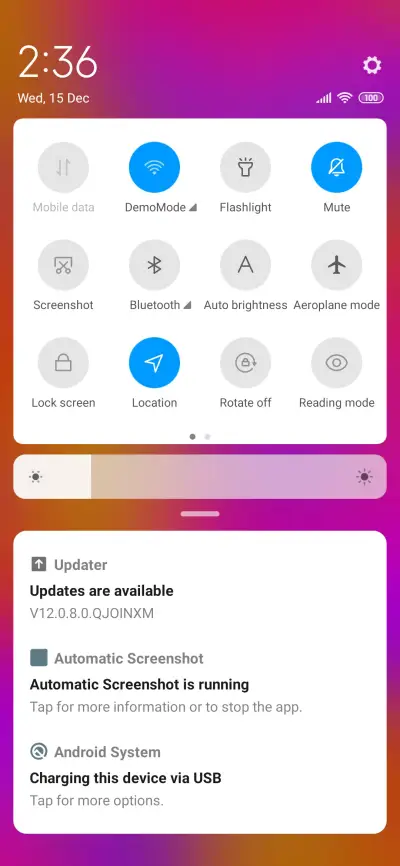Fluid gradientOS - Screenshot 5