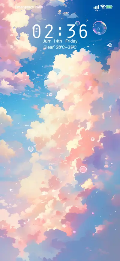 A colorful sky