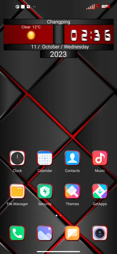 Red-Black Geometry - Screenshot 2