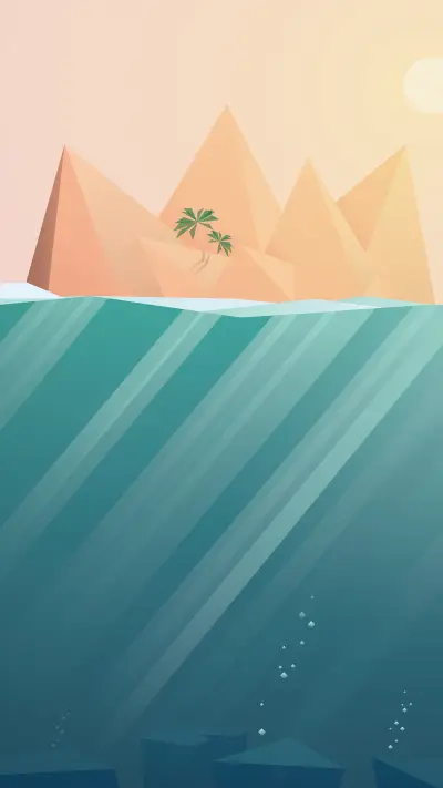 Minimalist creative illustration background