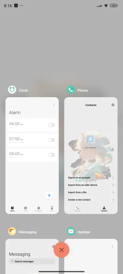 Plain white UI - Screenshot 4
