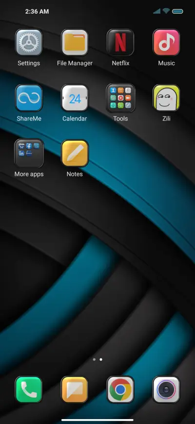 Simple blue black - Screenshot 3