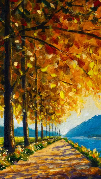 Landscape oil painting