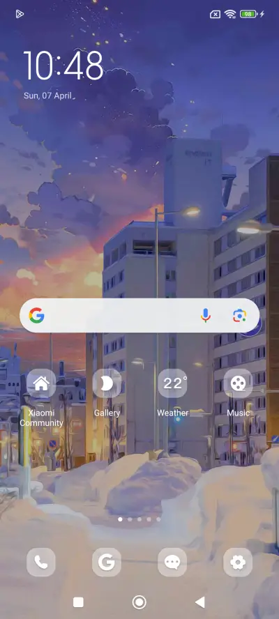 White anime world - Screenshot 2