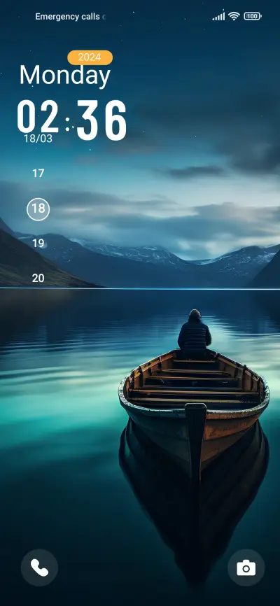 Bote in lake - Screenshot 1