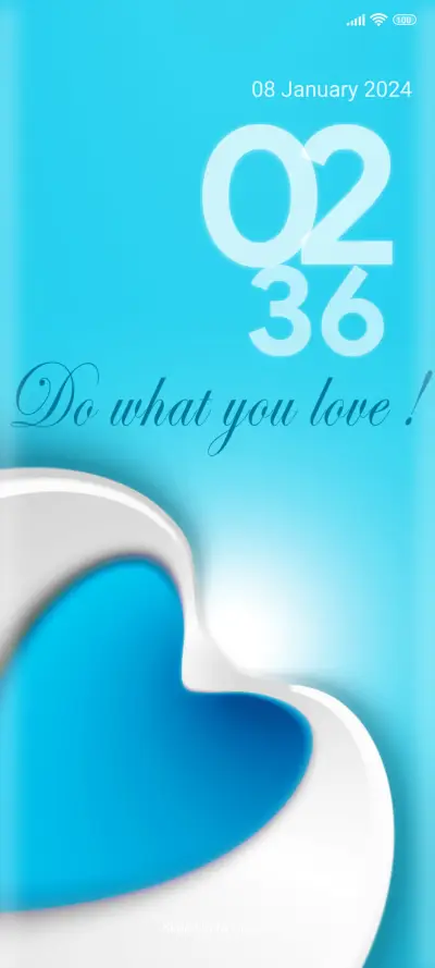 Quote heart THEME for Xiaomi MIUI HyperOS