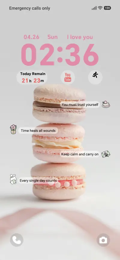 Pink Crisp Trio THEME for Xiaomi MIUI HyperOS