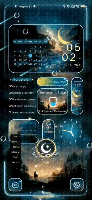 Night Milky Way THEME for Xiaomi MIUI HyperOS