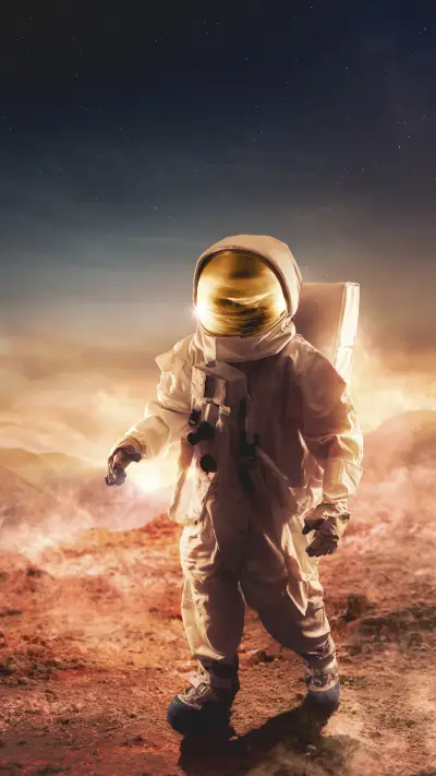Astronaut on Mars