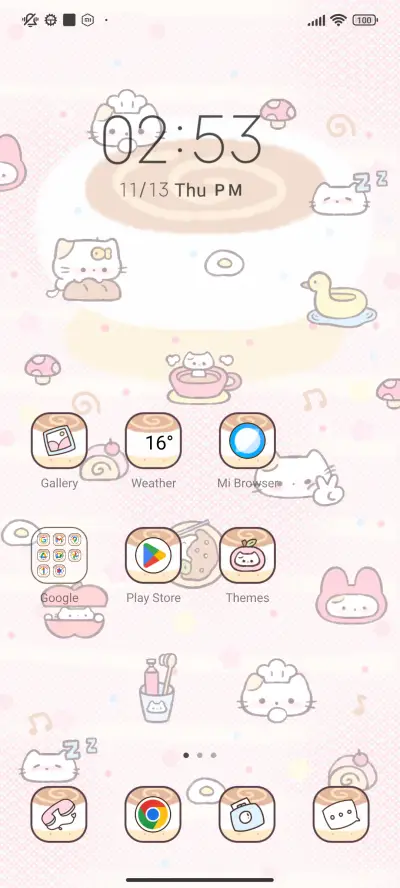 Kitty Doodle Clock - Screenshot 3