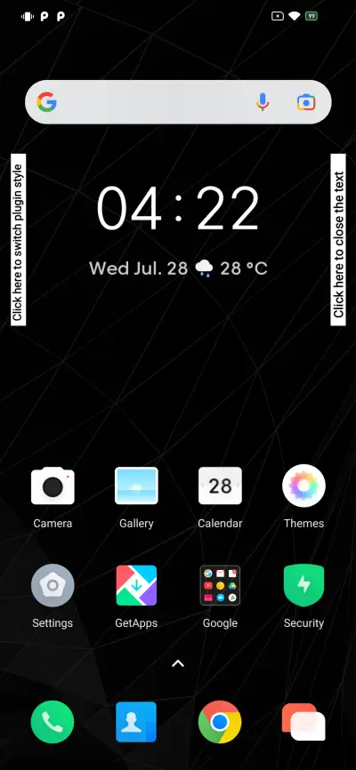 F OS Dark v11 - Screenshot 2