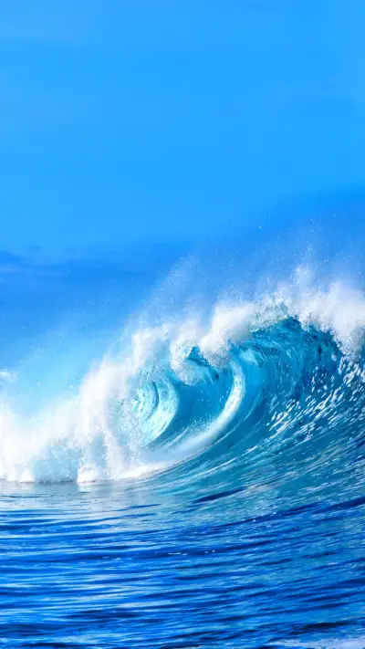 Teahupoo wave in tahiti