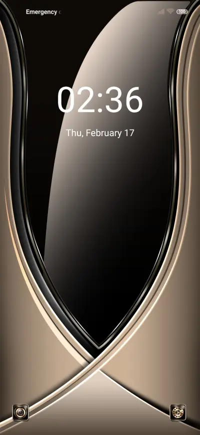 Golden mirror THEME for Xiaomi MIUI HyperOS