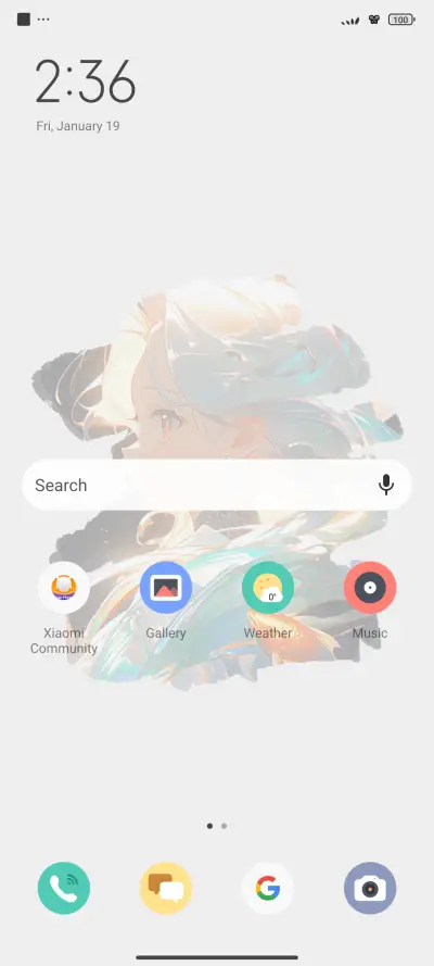 Plain white UI - Screenshot 2