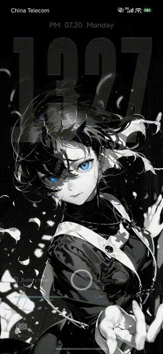 Black Anime THEME for Xiaomi MIUI HyperOS