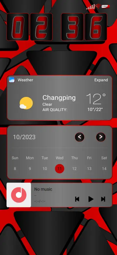 Red-Black Geometry - Screenshot 1