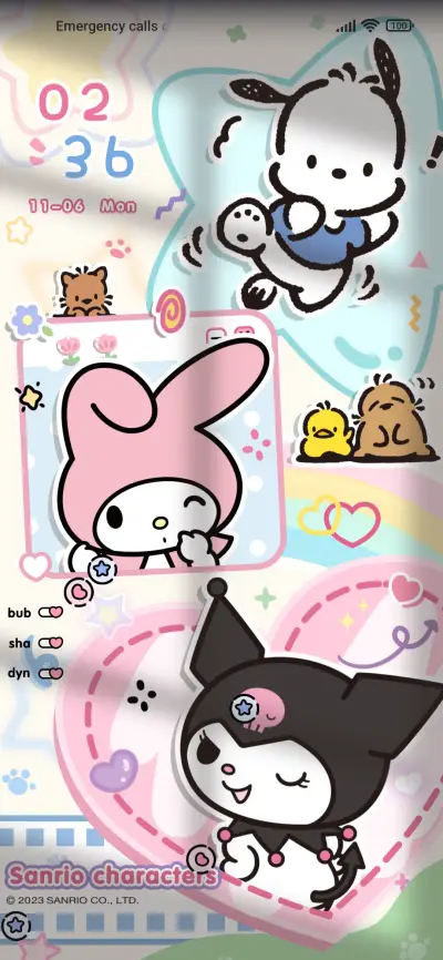 sanrio collage