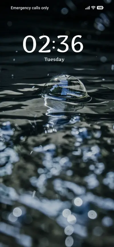 Water Drops THEME for Xiaomi MIUI HyperOS