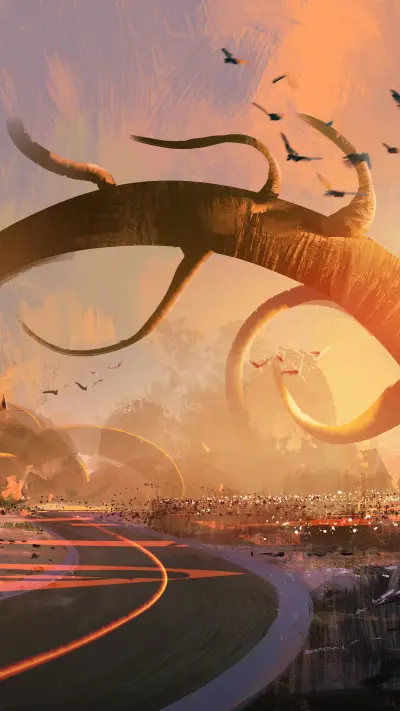 Between heaven and earth