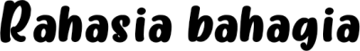 Rahasia bahagia