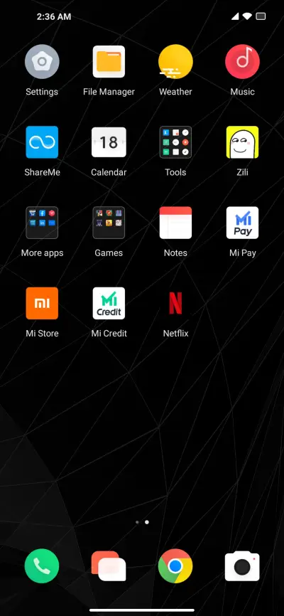F OS Dark - Screenshot 3