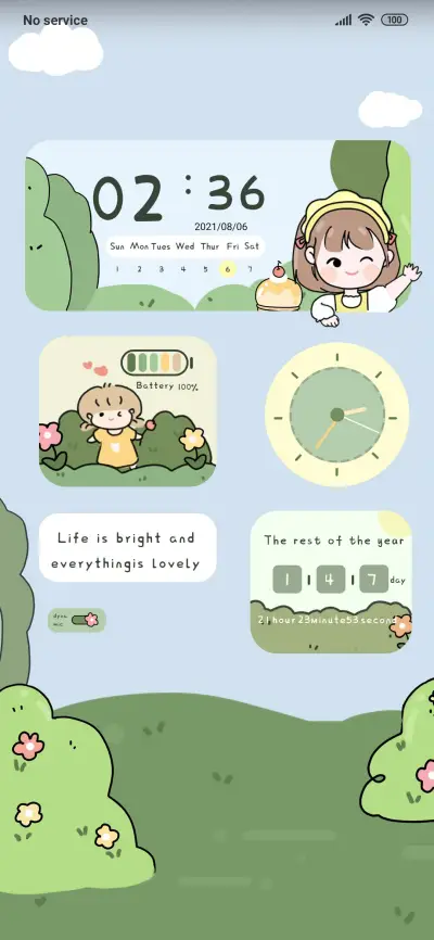 Hello life widget - Screenshot 1