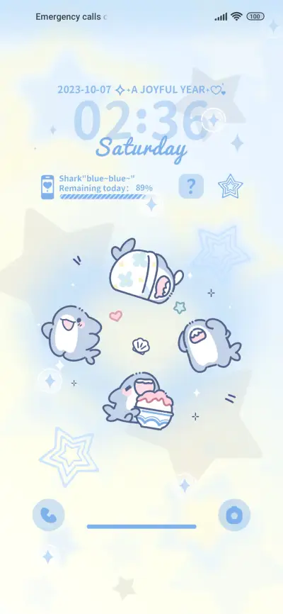 Shark Shake Clock - Screenshot 2