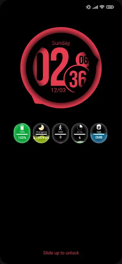oranj clock THEME for Xiaomi MIUI HyperOS