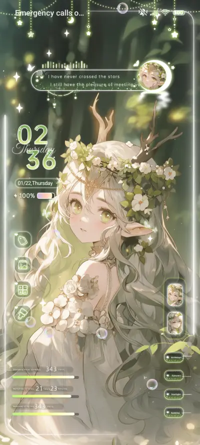 Heart grass fairy THEME for Xiaomi MIUI HyperOS