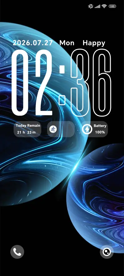 Violet Star Realm THEME for Xiaomi MIUI HyperOS
