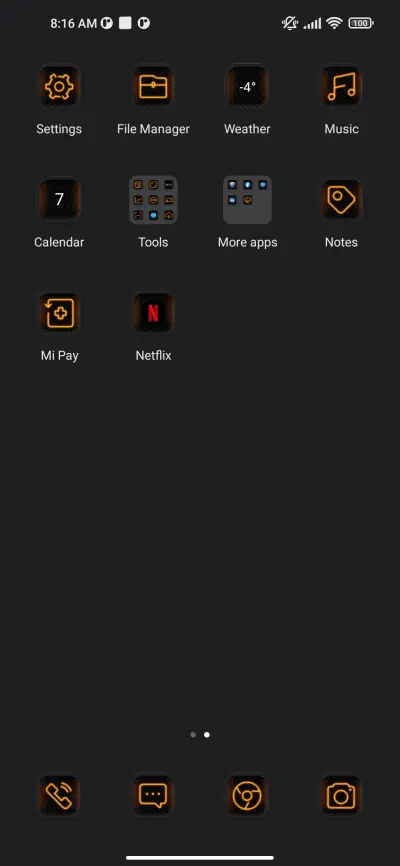 Glow clock - Screenshot 3