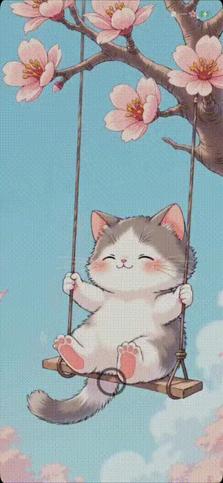 Kitten on swing - Screenshot 1