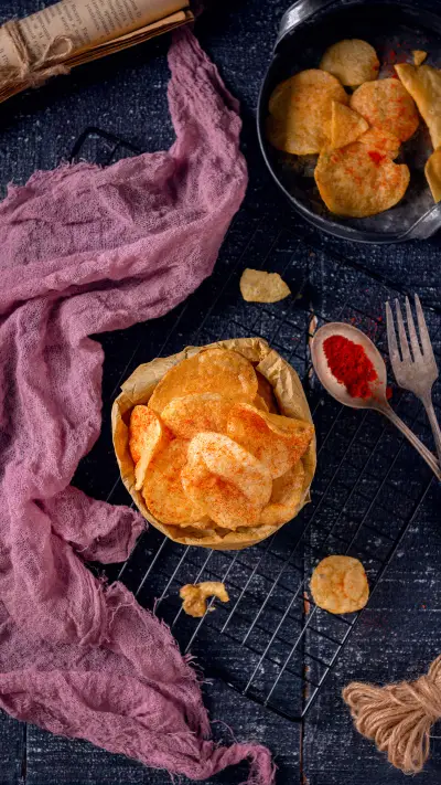 Teach you to make potato chips at home 62