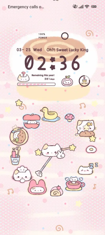 Kitty Doodle Clock