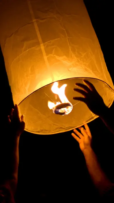 Lighting Up At Night